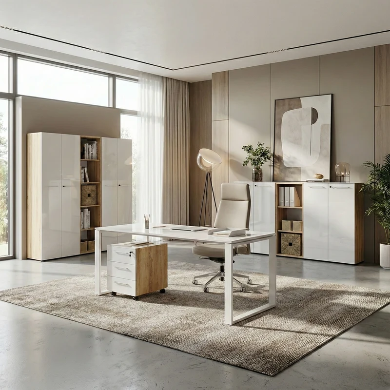 Schreibtisch Glasplatte & Kufengestell | 160x80 cm Weiß