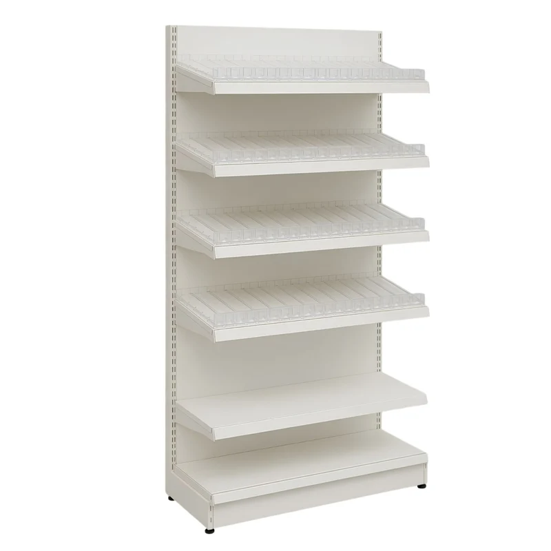 InhandKraft® Zigarettenregal für Kiosk & Laden - Modul 120 cm - Cremeweiß