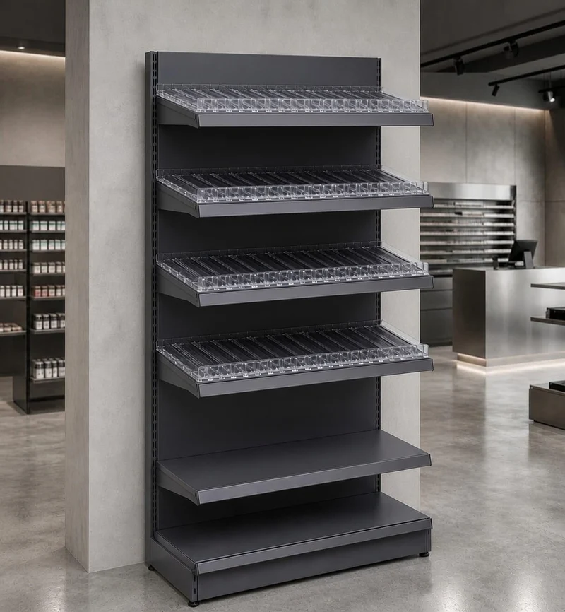InhandKraft® Zigarettenregal für Kiosk & Laden - Modul 120 cm - Anthrazit