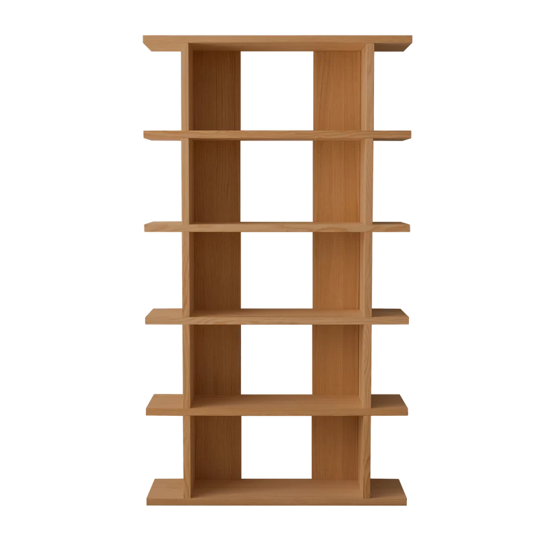 Castell solid wood bookcase 106.5 x 190 cm