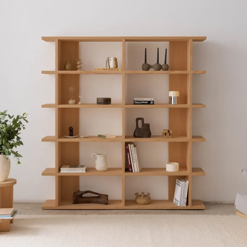 Montgó solid wood bookcase 180 x 190 cm