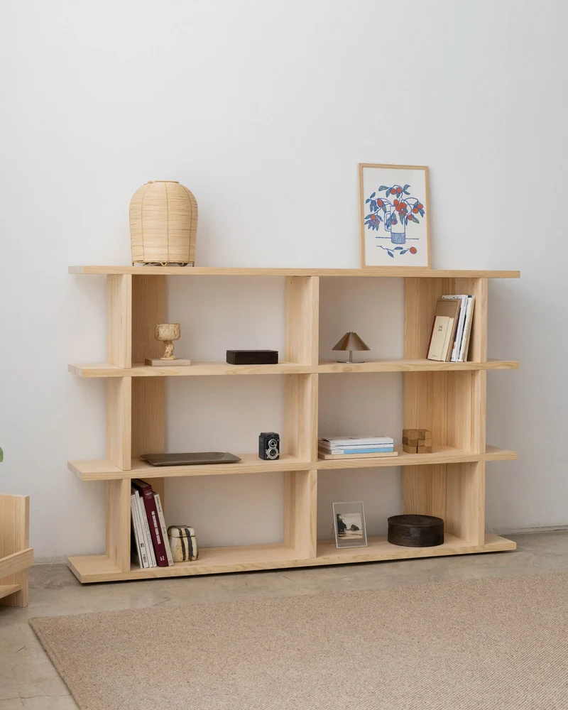 Montgó solid wood bookcase 180 x 115.2 cm