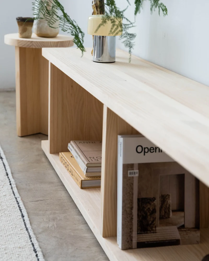 Montgó solid wood TV stand 180 x 40.4 cm