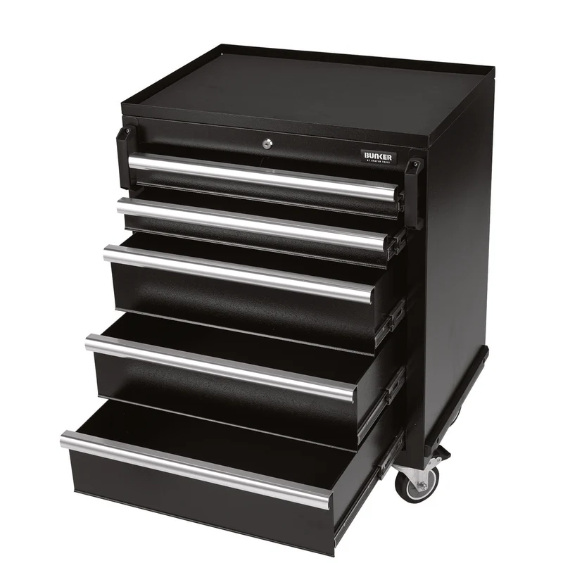 BUNKER Modular Mobile Cabinet, 5 Drawer, 646mm