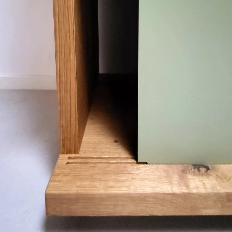 Regalsystem IQ als Sideboard - Wildeiche gebürstet