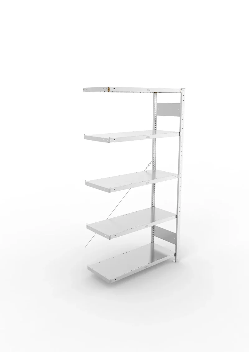Fachbodenregal META Clip Anbauregal – 230 kg Fachlast