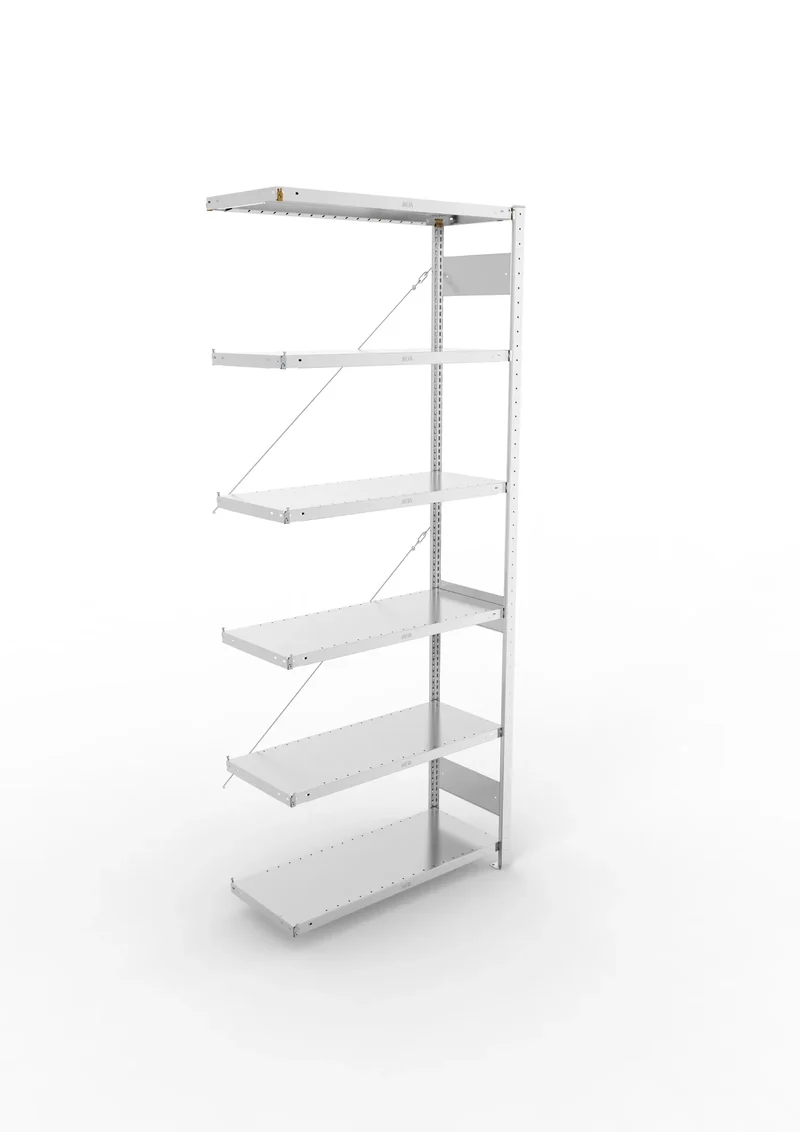 Fachbodenregal META Clip Anbauregal – 230 kg Fachlast