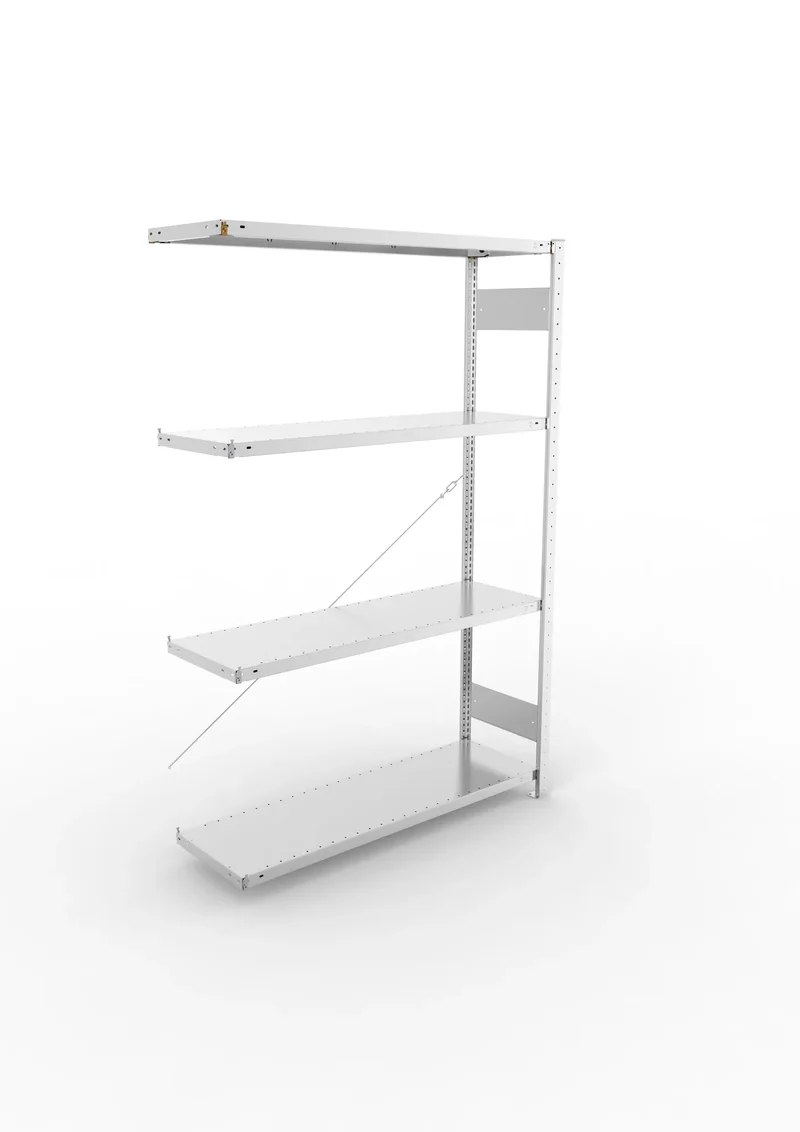 Fachbodenregal META Clip Anbauregal – 230 kg Fachlast