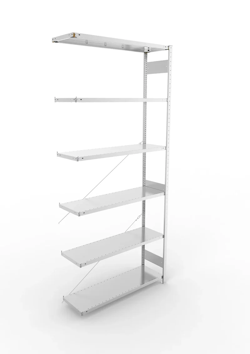 Fachbodenregal META Clip Anbauregal – 230 kg Fachlast