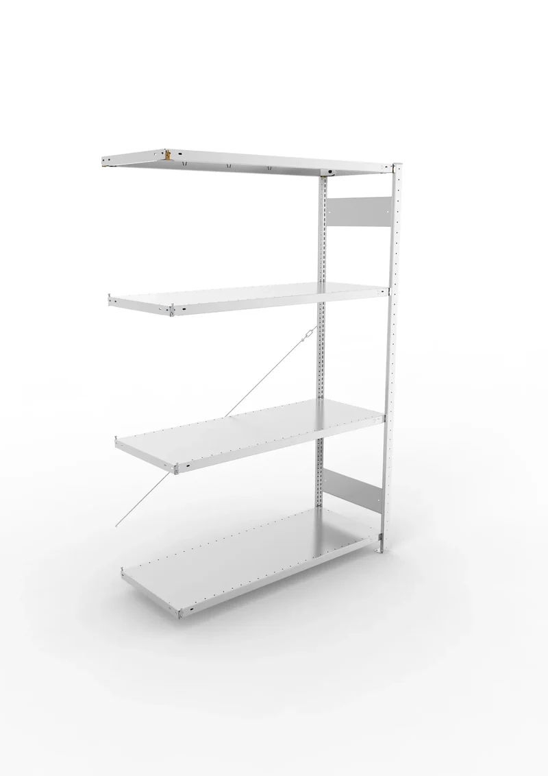 Fachbodenregal META Clip Anbauregal – 230 kg Fachlast