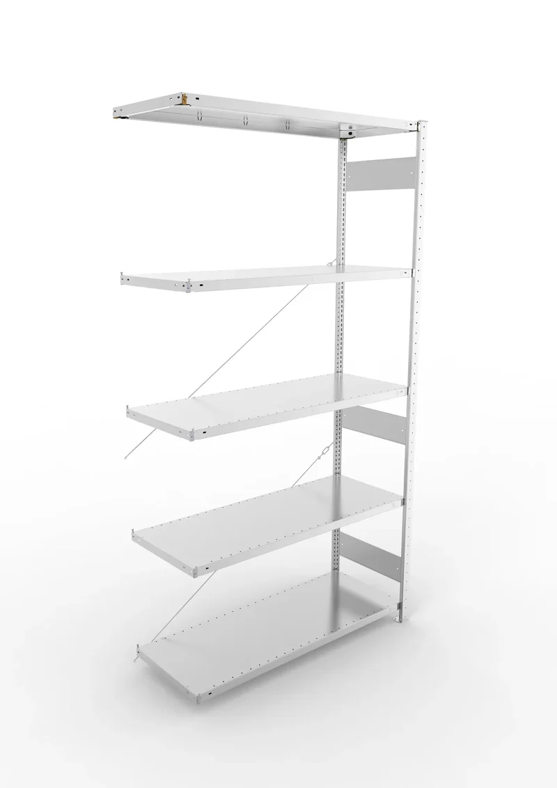 Fachbodenregal META Clip Anbauregal – 230 kg Fachlast