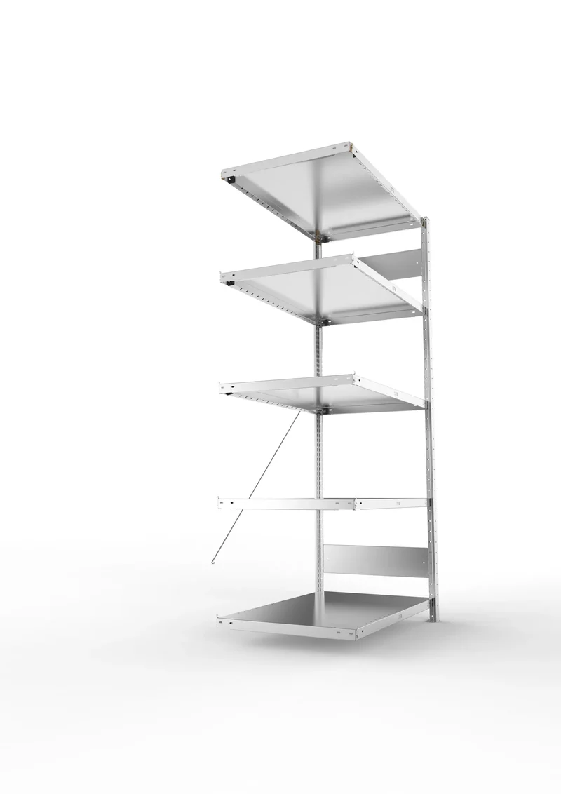 Fachbodenregal META Clip Anbauregal – 230 kg Fachlast