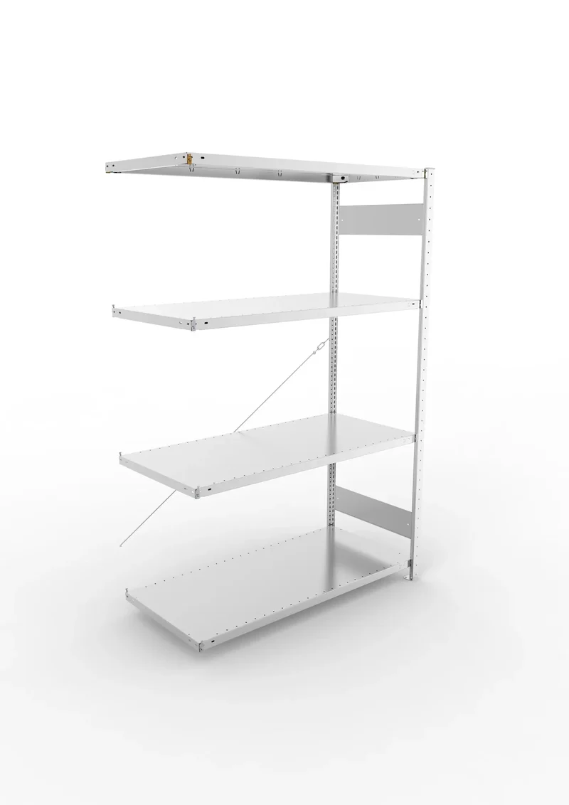 Fachbodenregal META Clip Anbauregal – 230 kg Fachlast