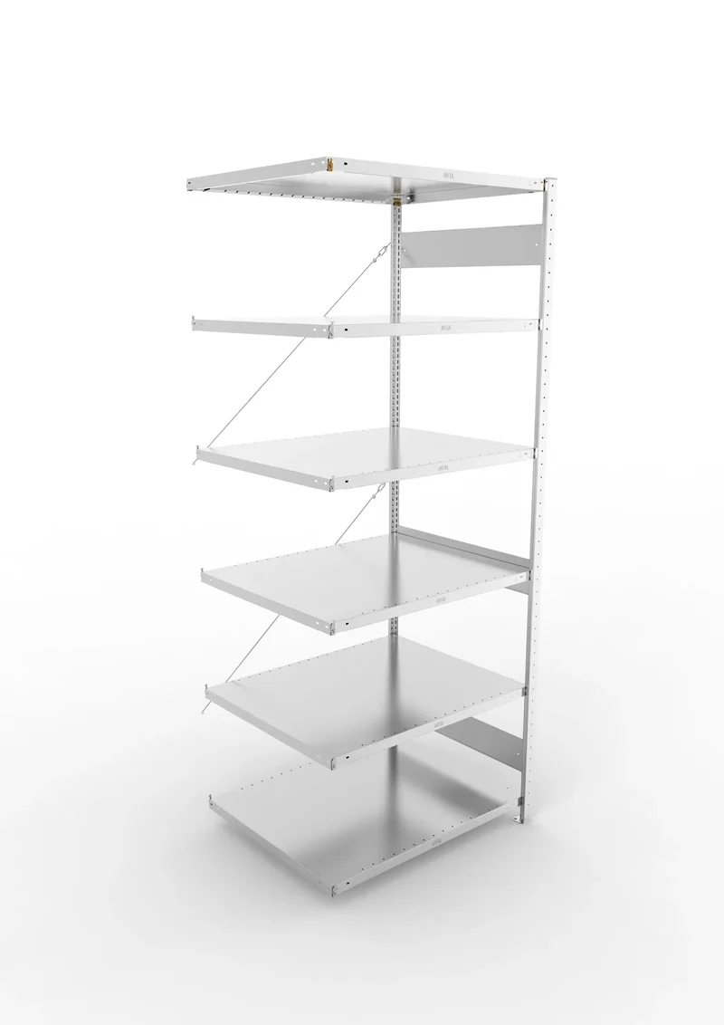 Fachbodenregal META Clip Anbauregal – 230 kg Fachlast