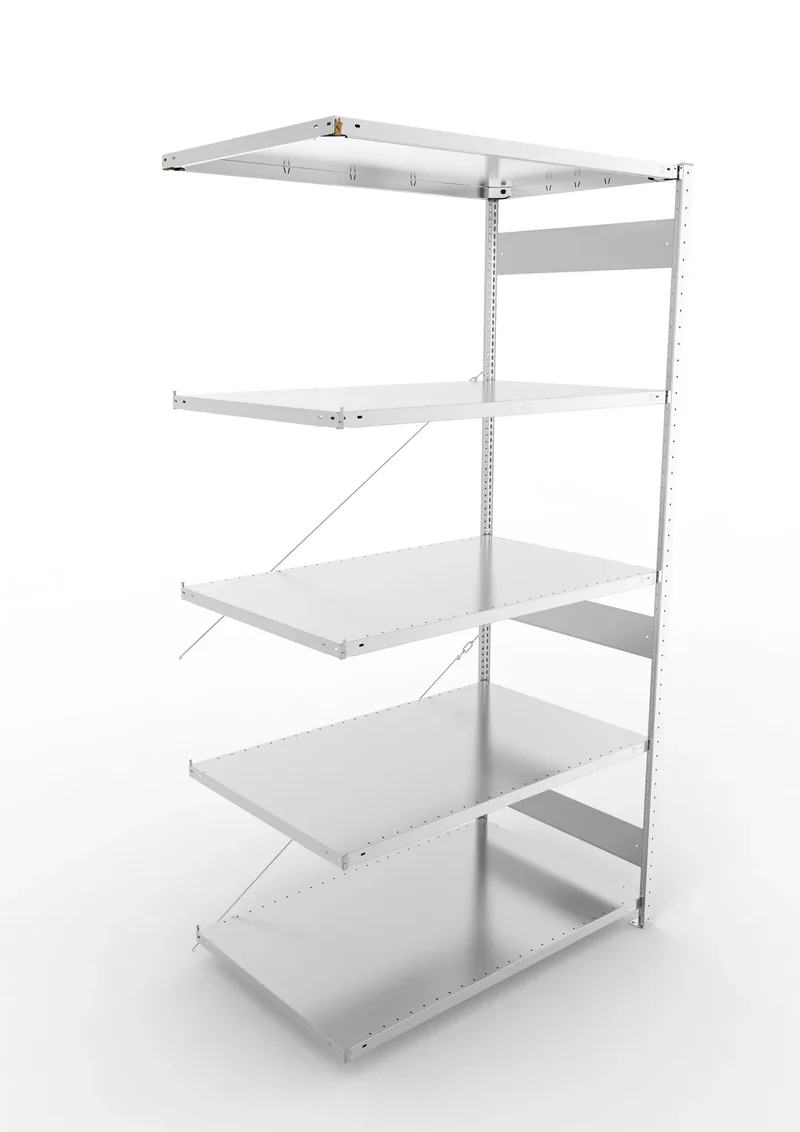 Fachbodenregal META Clip Anbauregal – 230 kg Fachlast