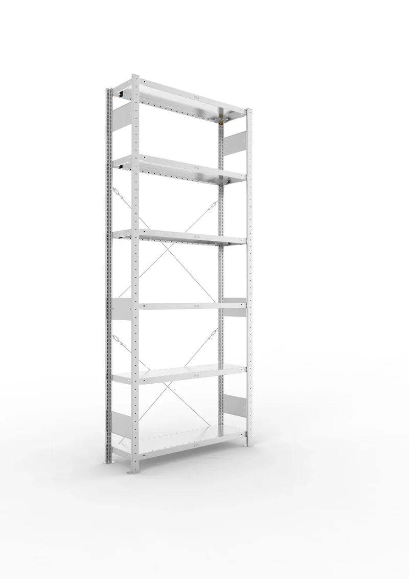 Fachbodenregal META Clip Grundregal – 230 kg Fachlast
