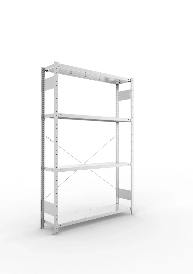 Fachbodenregal META Clip Grundregal – 230 kg Fachlast
