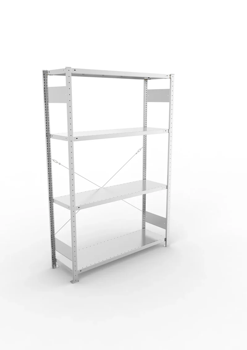 Fachbodenregal META Clip Grundregal – 230 kg Fachlast