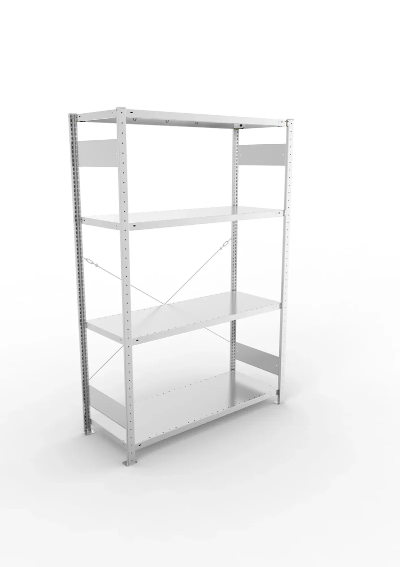 Fachbodenregal META Clip Grundregal – 230 kg Fachlast