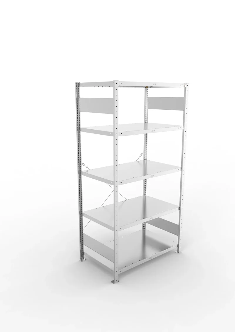 Fachbodenregal META Clip Grundregal – 230 kg Fachlast
