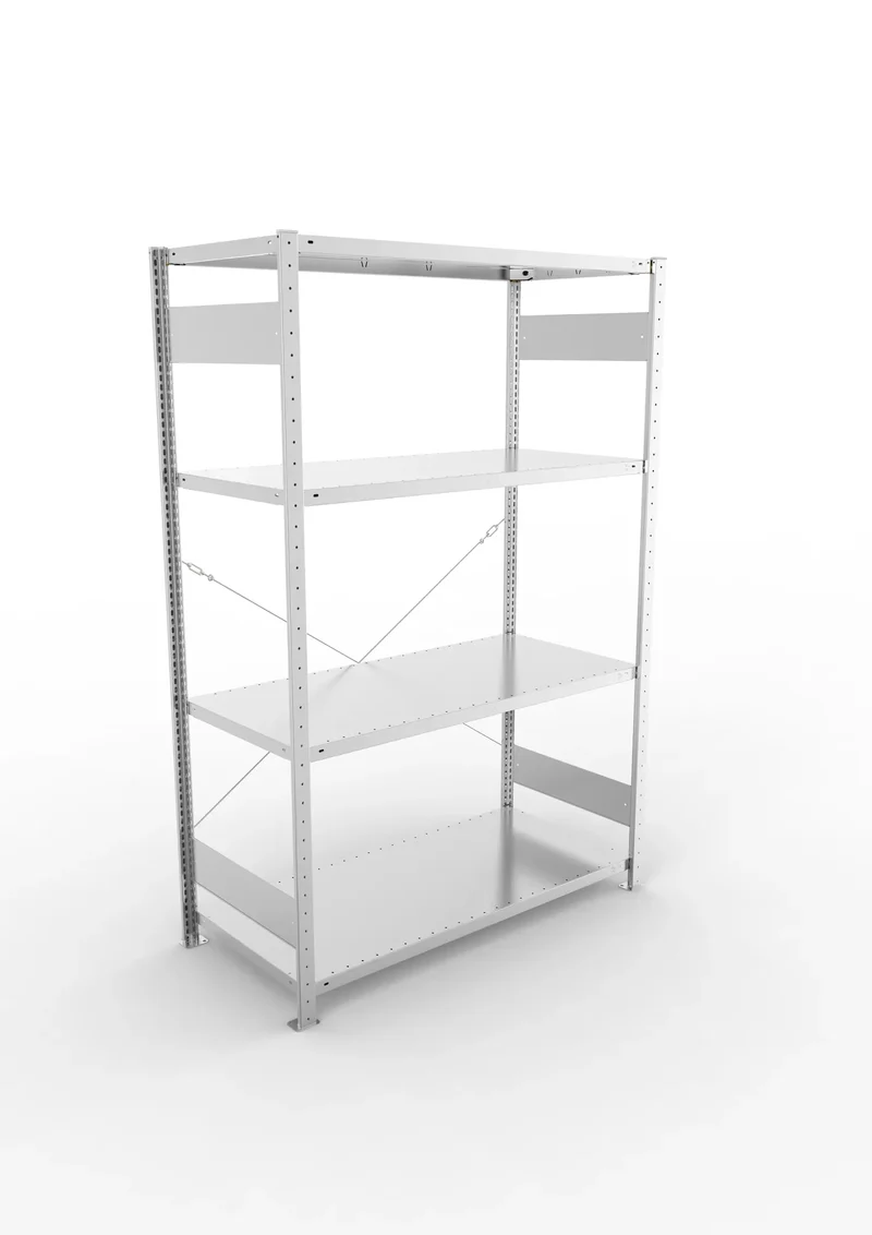 Fachbodenregal META Clip Grundregal – 230 kg Fachlast