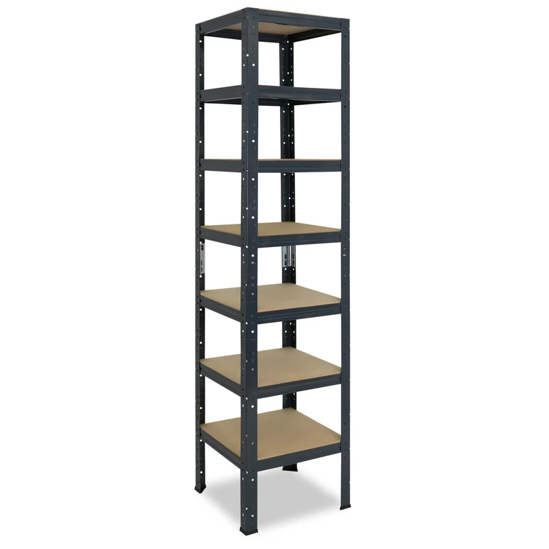 shelfplaza HOME Schwerlastregal 230x60x60 cm anthrazit mit 7 Böden