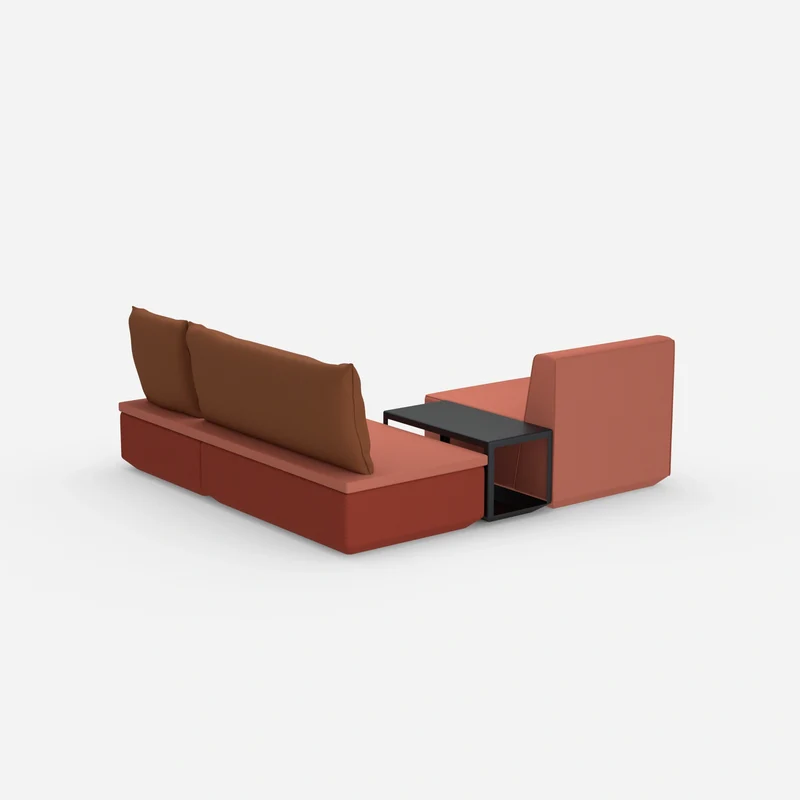 Pouf mit Topper