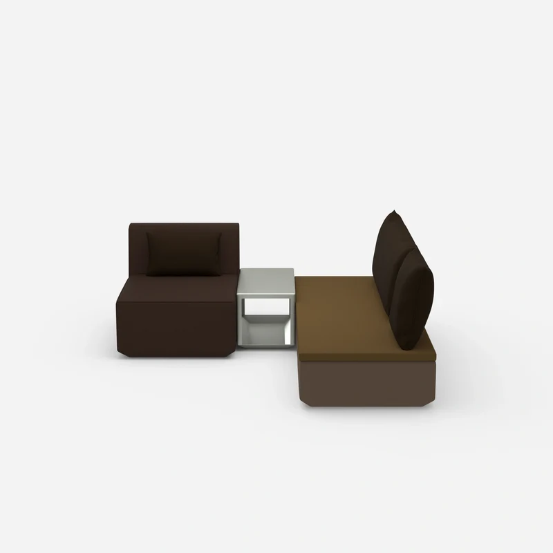 Pouf mit Topper