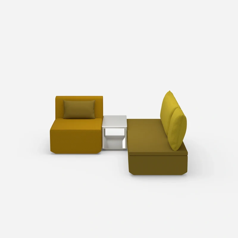 Pouf mit Topper
