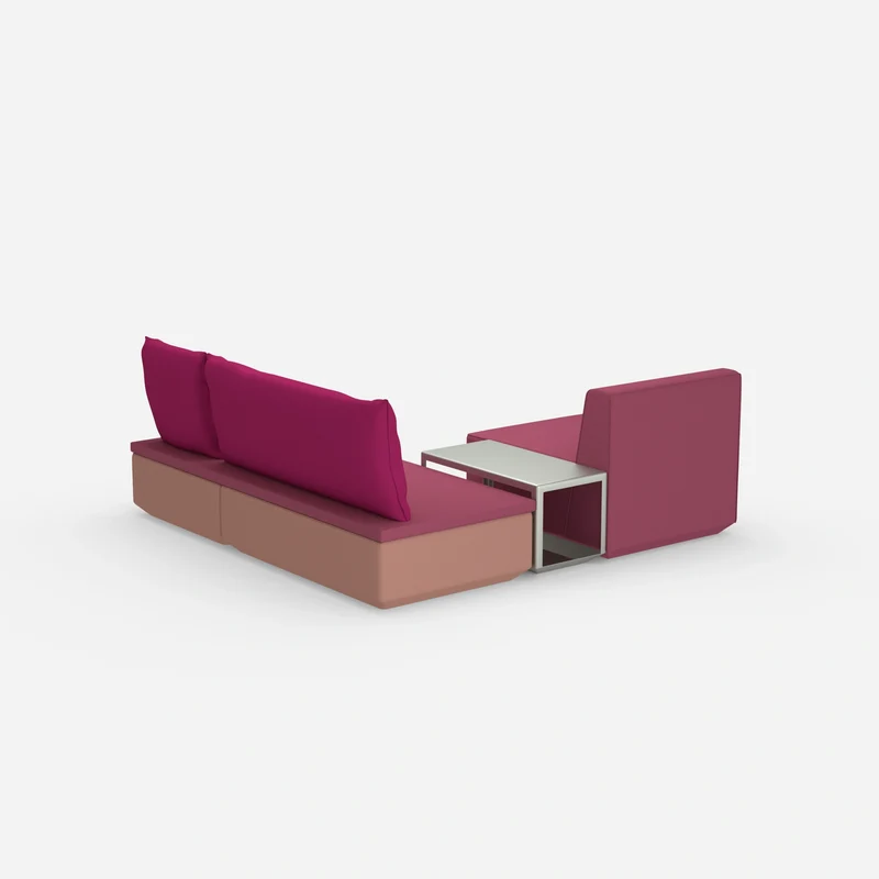 Pouf mit Topper
