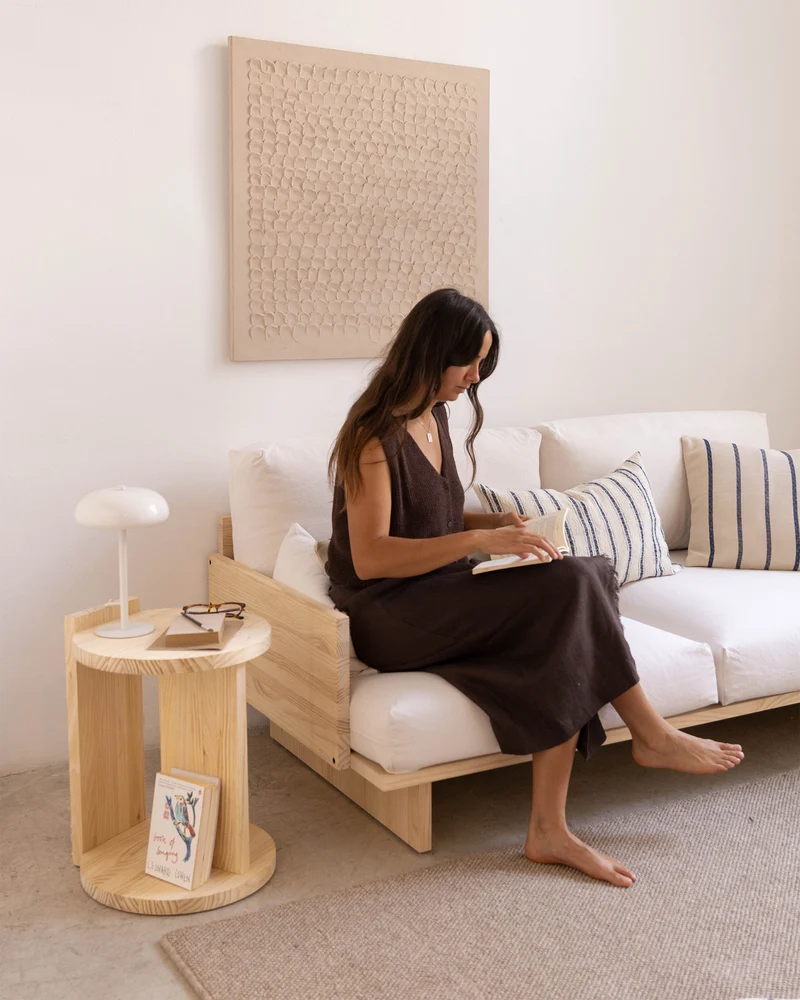 Solid wood table Comte, 40 cm