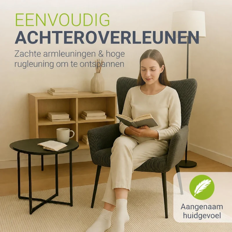 Ohrensessel mit optionalem Hocker Odense