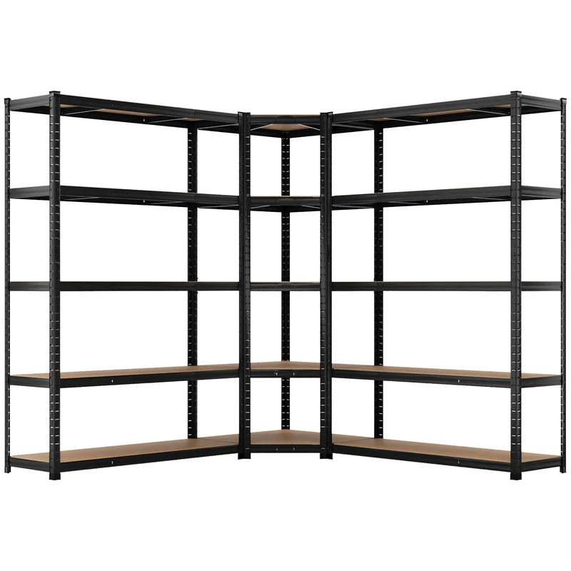 ALLSHELF Eckregal 2x 180x120x40cm + 1x 180x70x40cm