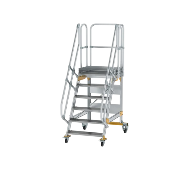 Plattformtreppe 60° fahrbar von MUNK Stufenbreite 800 mm