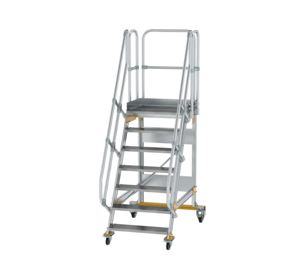 Plattformtreppe 60° fahrbar von MUNK Stufenbreite 800 mm