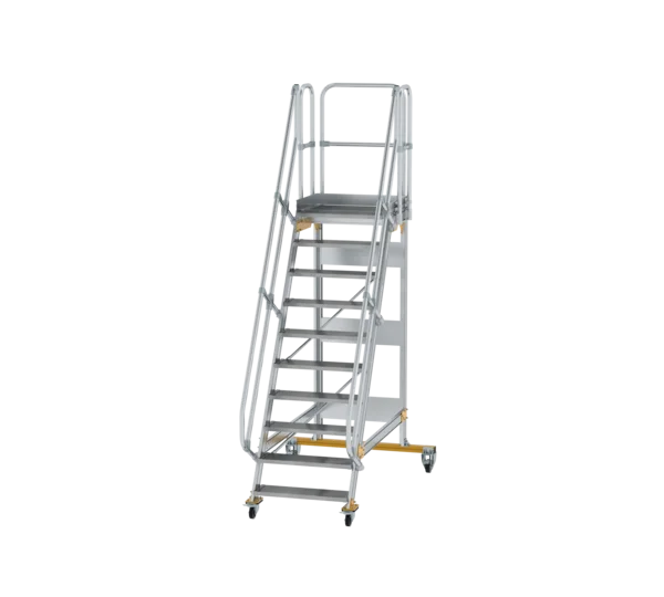Plattformtreppe 60° fahrbar von MUNK Stufenbreite 800 mm