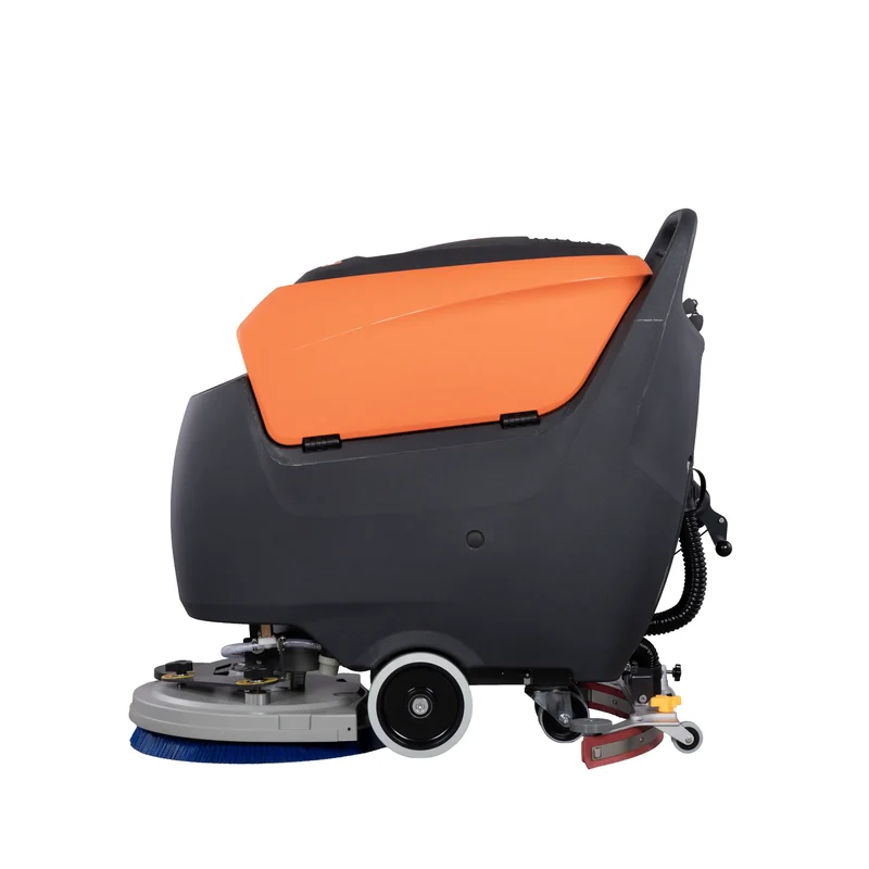 Handgeführte Scheuersaugmaschine SCRUBBER-S mit 530 mm Bürsten