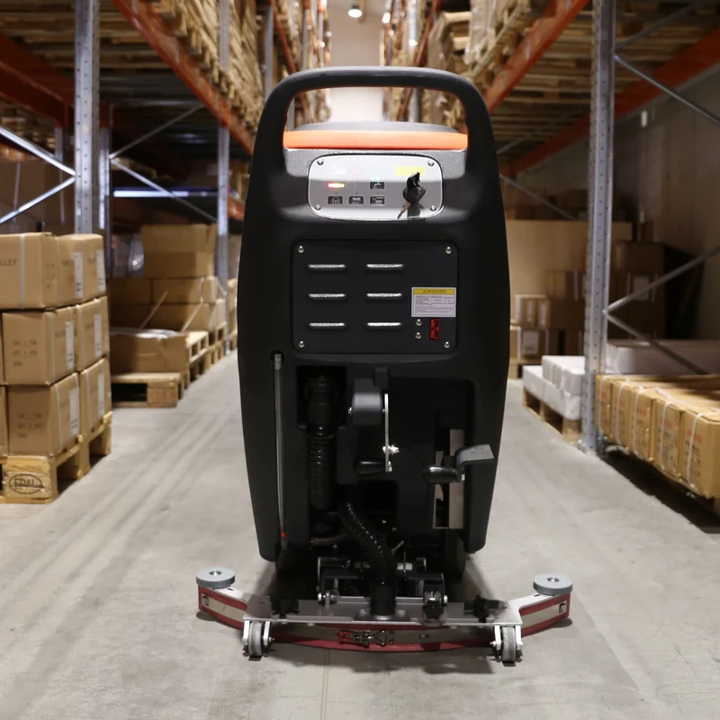 Handgeführte Scheuersaugmaschine SCRUBBER-S mit 530 mm Bürsten