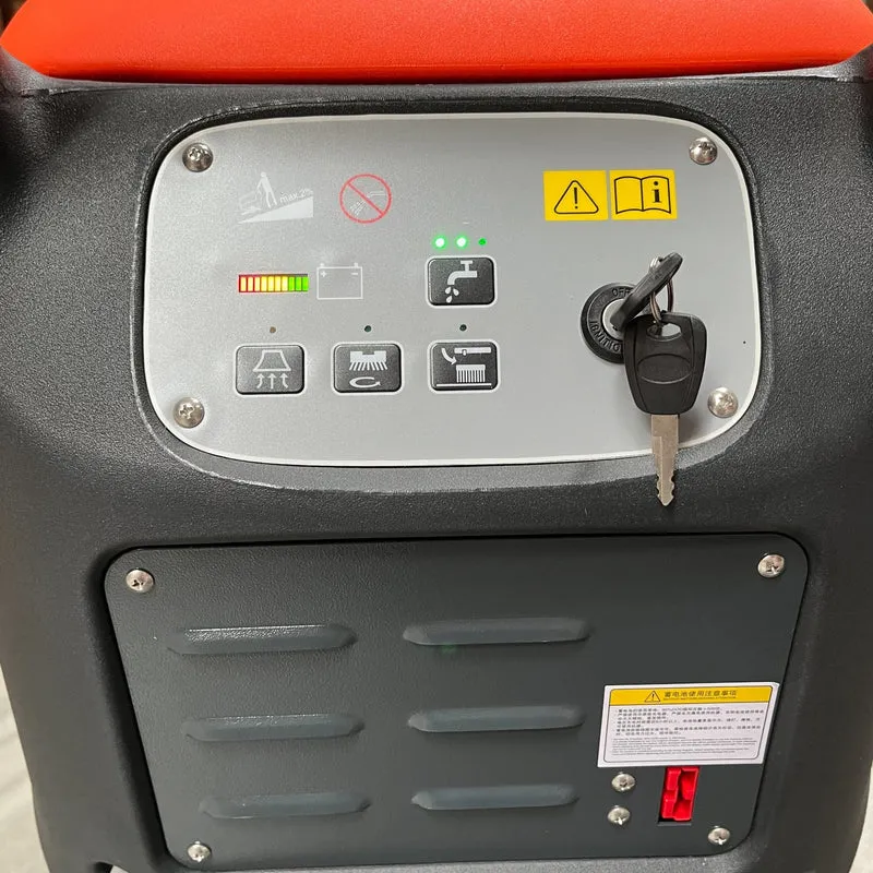 Handgeführte Scheuersaugmaschine SCRUBBER-S mit 530 mm Bürsten