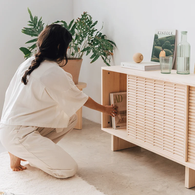 Pedrera sideboard in pine with 2 or 3 doors 180 cm