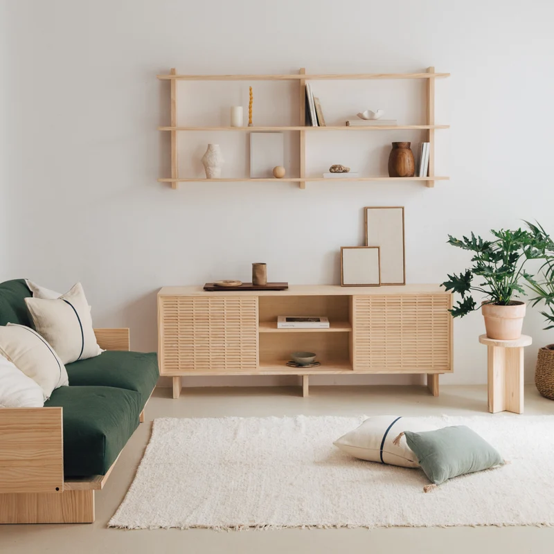 Pedrera sideboard in pine with 2 or 3 doors 180 cm
