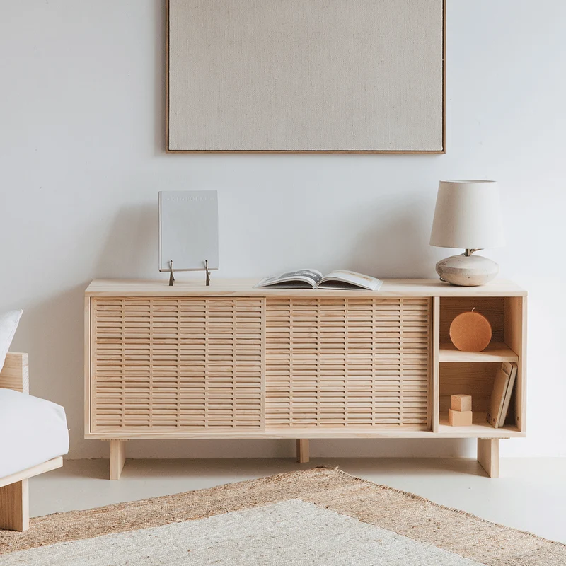 Sideboard Mahón in pine with 2 doors 150 cm