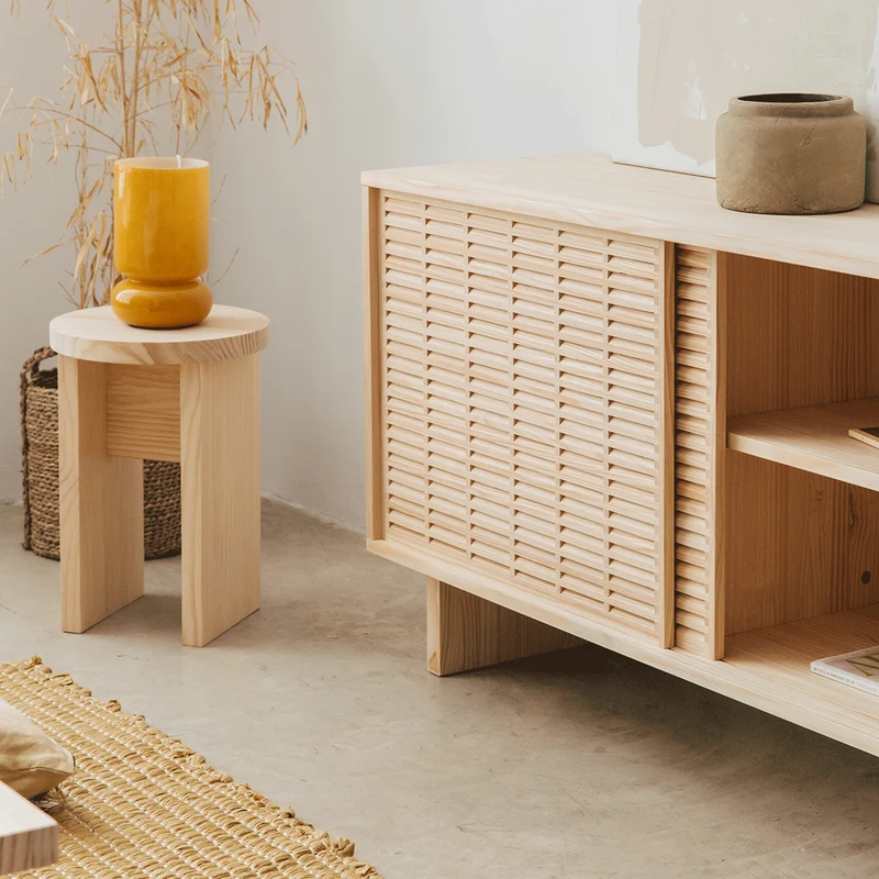 Sideboard Mahón in pine with 2 doors 150 cm