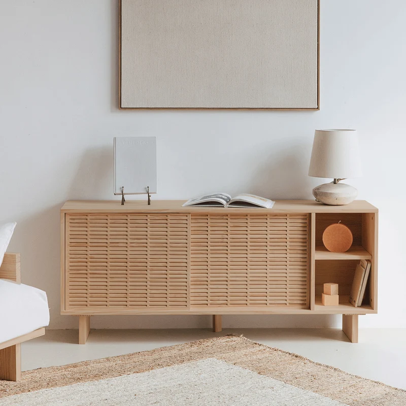 Sideboard Mahón in pine with 2 doors 150 cm