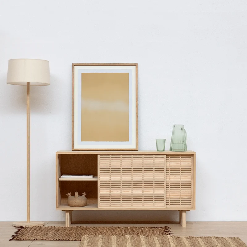 Cala pine sideboard with 2 doors 120 cm