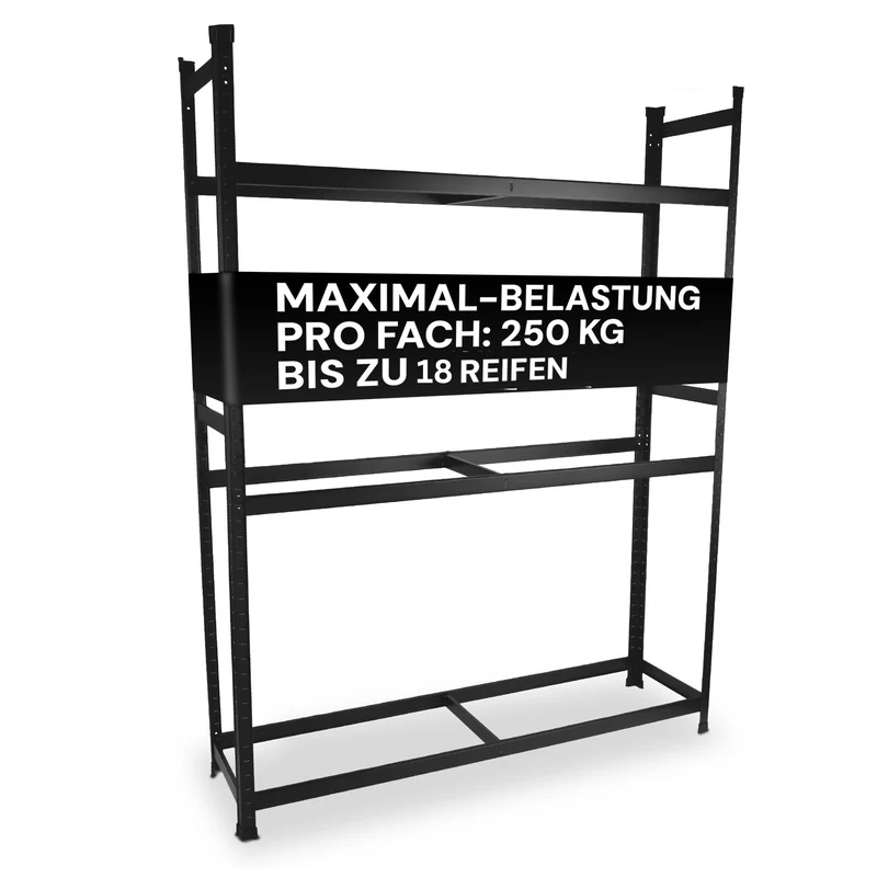 ALLSHELF Reifenregal-Set für 18 Reifen