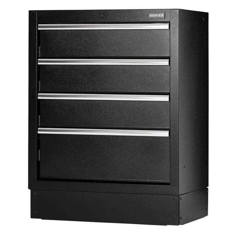 BUNKER Modular Floor Cabinet, 4 Drawer, 680mm