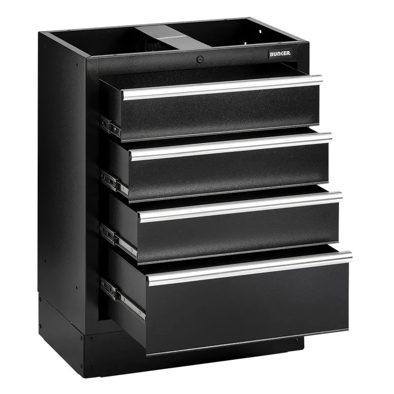 BUNKER Modular Floor Cabinet, 4 Drawer, 680mm