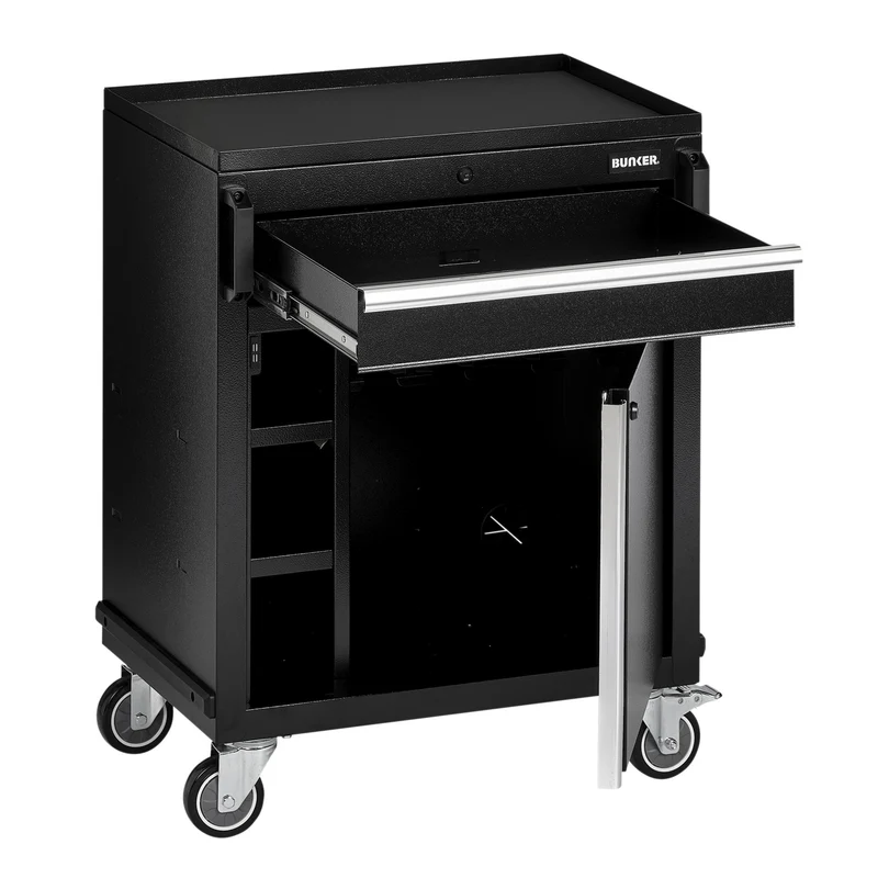 BUNKER Modular Power Tool Mobile Cabinet, 1 Drawer, 1 Door, 646mm