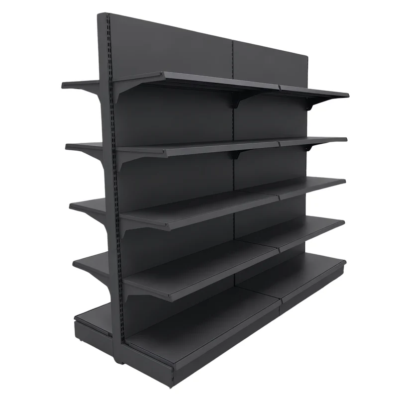 InhandKraft® Gondelregal für Kiosk & Laden - Modul 120 cm - Anthrazit